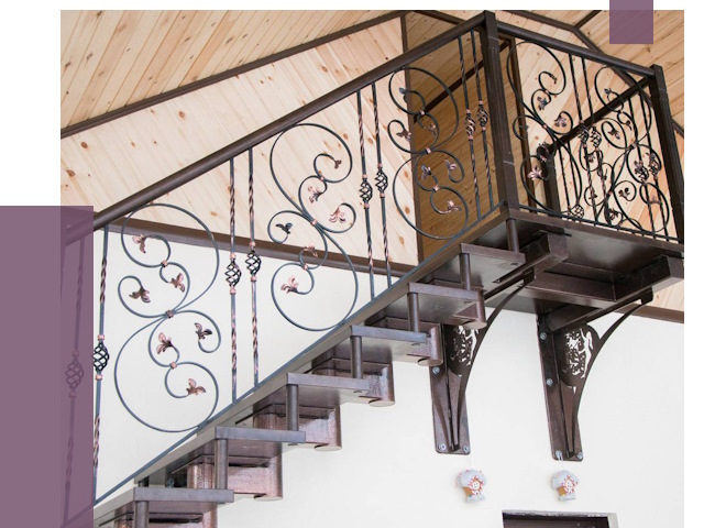 Кованые лестницы в Сызрани от 79014 руб. под ключ
