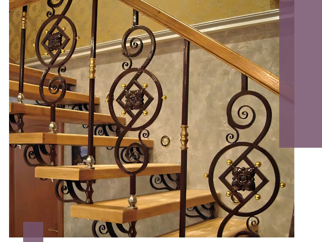 Изготовление кованых лестниц под ключ в Сызрани