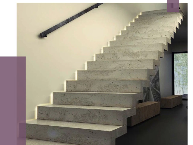 Облицовка бетонных лестниц в Сызрани от 4559 руб/м2 