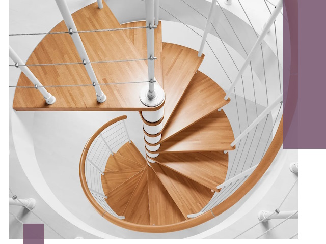 Изготовление винтовых лестниц под ключ в Сызрани