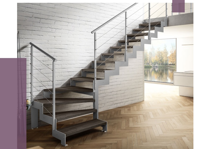 Г-образные лестницы под ключ в Сызрани от 36721 руб. | ПРОЛЁТ-Сзр