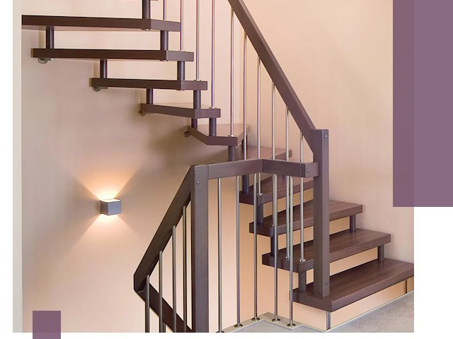 Изготовление лестниц на больцах в Сызрани под ключ