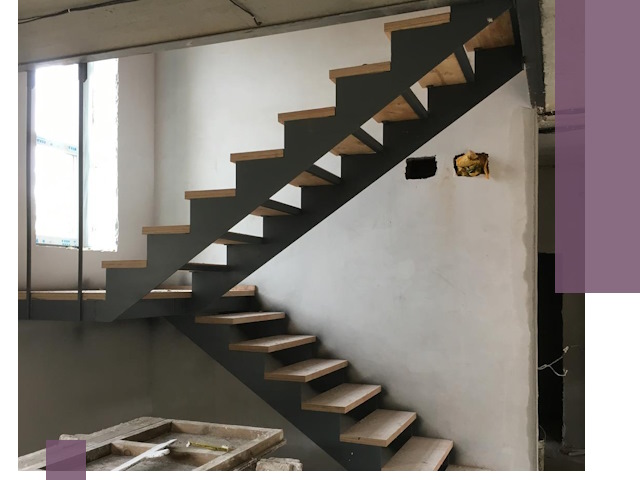 Изготовление лестниц на металлокаркасе в Сызрани от производителя