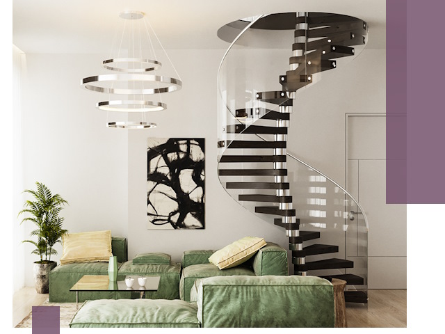 Лестницы для двухуровневой квартиры в Сызрани — изготовление и монтаж