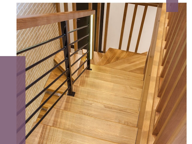 Лестницы из ясеня в Сызрани под ключ от 9927 руб. 