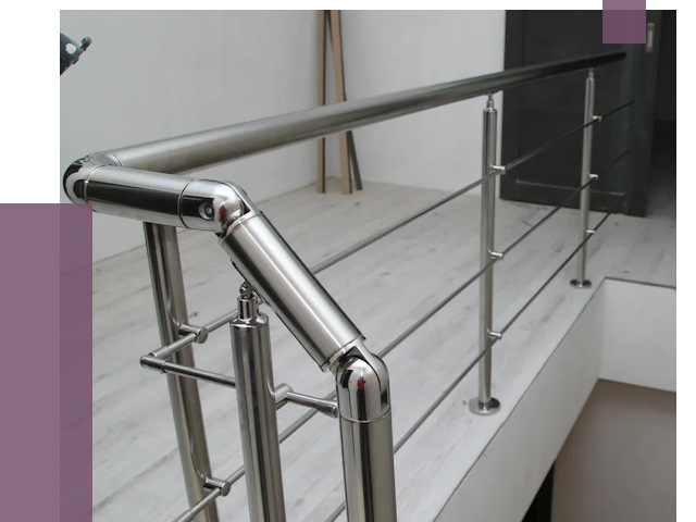 Перила из нержавеющей стали в Сызрани от 8914 руб. под ключ | ПРОЛЁТ-Сзр