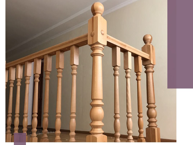 Деревянные перила на заказ в Сызрани: монтаж и изготовление