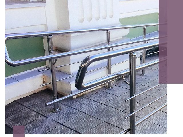 Ограждения пандусов из металла и нержавейки в Сызрани