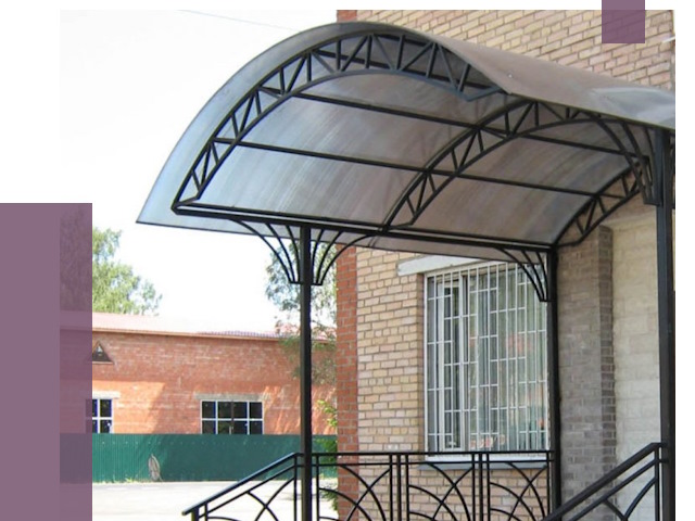 Металлические навесы и козырьки в Сызрани от 12663 руб.