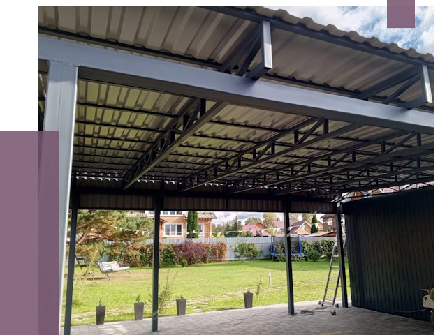 Монтаж навесов в Сызрани от 7294 руб. — установка навеса | ПРОЛЁТ-Сзр