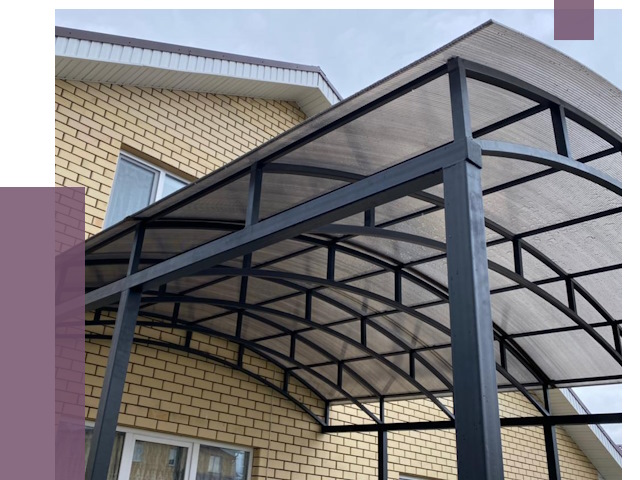 Монтаж козырьков в Сызрани от 11396 руб. | ПРОЛЁТ-Сзр