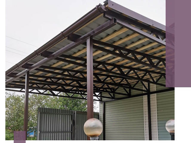 Навесы под ключ в Сызрани: изготовление, монтаж и гарантия