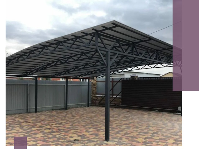 Недорогие навесы под ключ в Сызрани — изготовление и монтаж