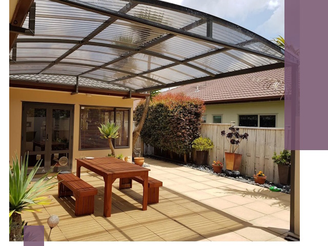 Навесы во двор под ключ в Сызрани — изготовление и монтаж