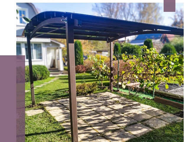 Навесы для дачи в Сызрани от 12612 руб. под ключ — ПРОЛЁТ-Сзр