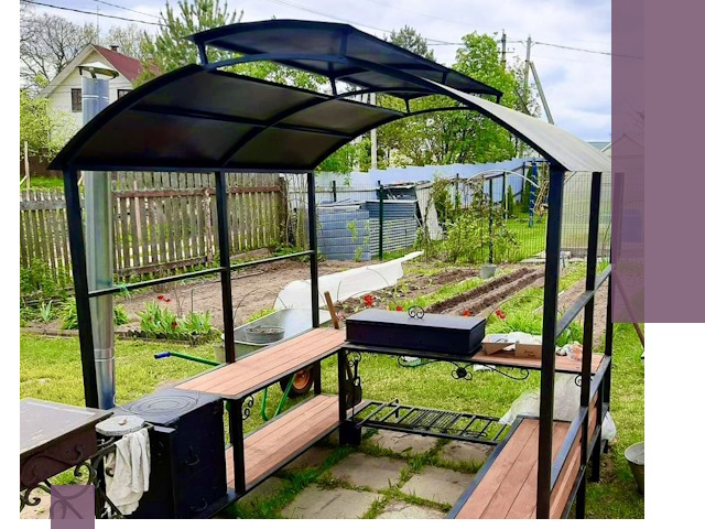 Навесы для барбекю в Сызрани: изготовление, монтаж и демонтаж