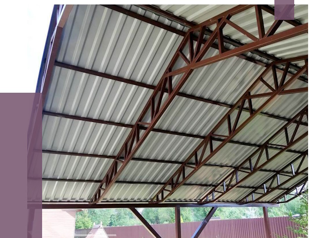 Навесы из профнастила в Сызрани от 7294 руб. | ПРОЛЁТ-Сзр