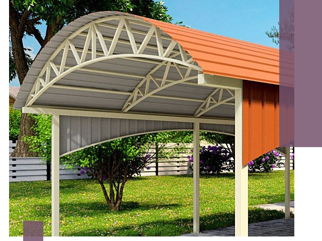 Навесы из профнастила под ключ в Сызрани — установка и монтаж