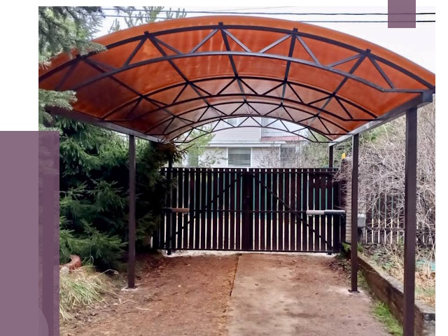 Арочные навесы в Сызрани от 12612 руб. — изготовление и монтаж | ПРОЛЁТ-Сзр