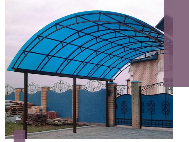 Арочные навесы под ключ в Сызрани — изготовление и монтаж