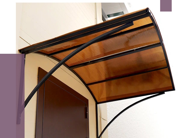 Недорогие козырьки в Сызрани от 7516 руб.  | ПРОЛЁТ-Сзр