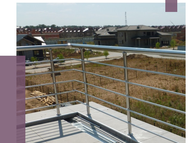 Парапеты из нержавеющей стали в Сызрани от 7901 руб. за м² | ПРОЛЁТ-Сзр