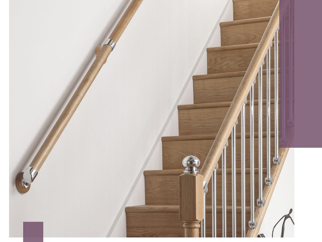 Пристенные поручни из стали и нержавейки под монтаж в Сызрани